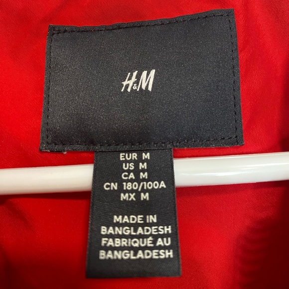 H&M MENS RED JACKET SIZE M - Picture 9 of 13